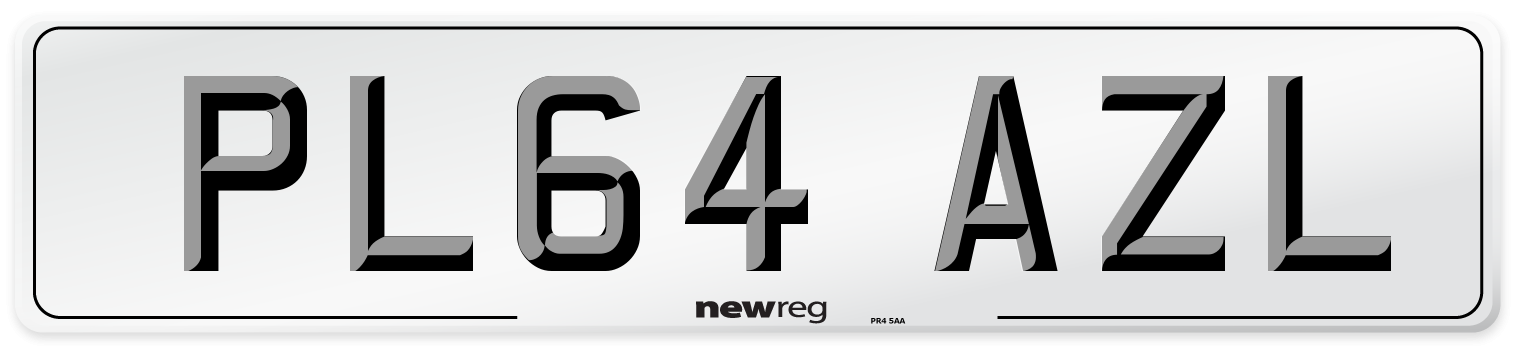 PL64 AZL Number Plate from New Reg